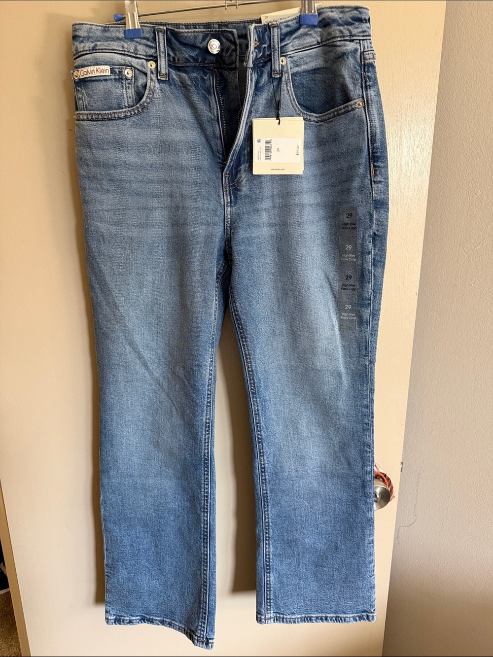 Calvin Klein Women's Light Blue Straight Leg Jeans